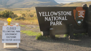 Yellowstone Shutdown Campgrounds National Park
