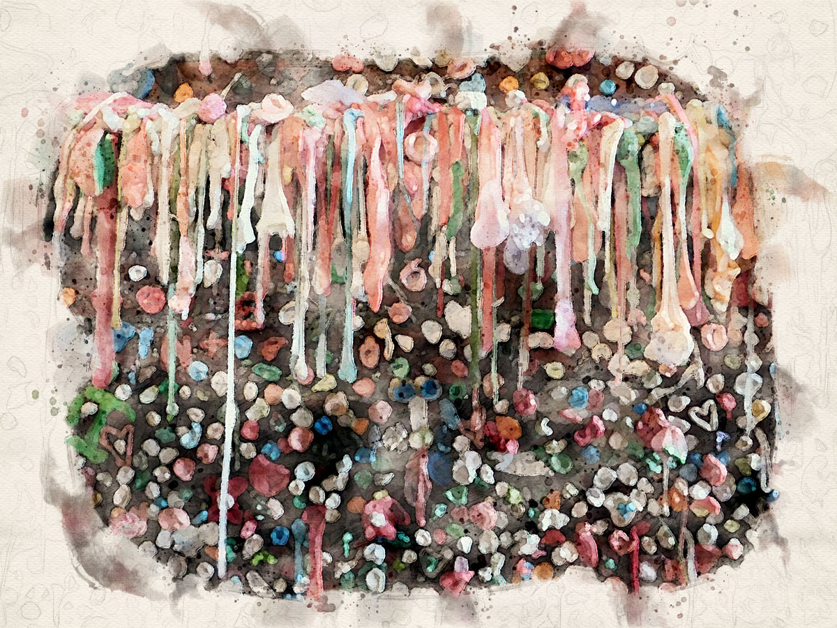 See America | The Market Theater Gum Wall