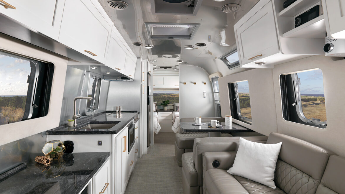 2020-Airstream-Classic-Comfort-White-33FB-Interior - RV MILES