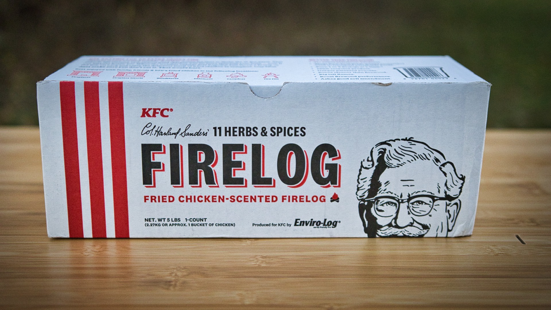 We Tried the KFC Firelog so You Don’t Have To