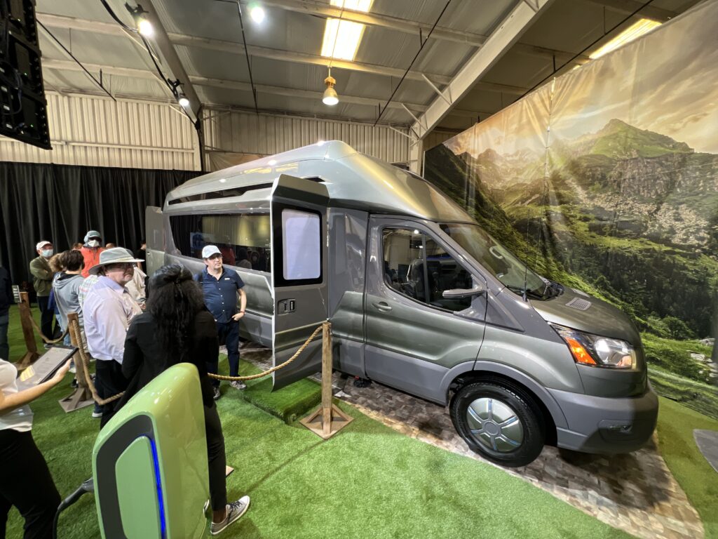 Thor Industries unveiled the TVV Electric RV Wednesday at the Florida RV Supershow in Tampa.
