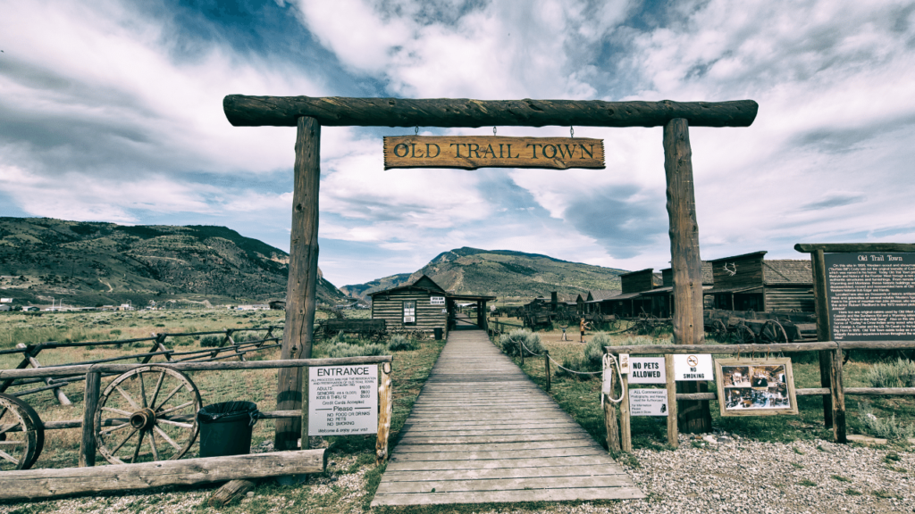 Old Trail Town is one of the many attractions in Cody, Wyoming, at Yellowstone's East Entrance.
