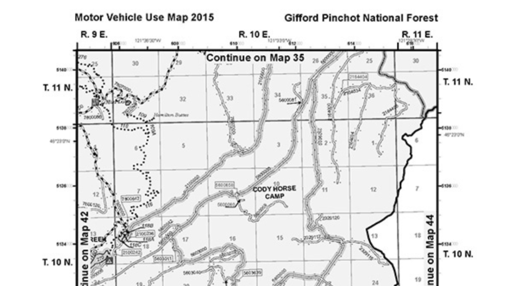 A motor vehicle use map.