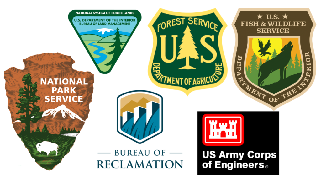 Some of the many US federal land agencies.